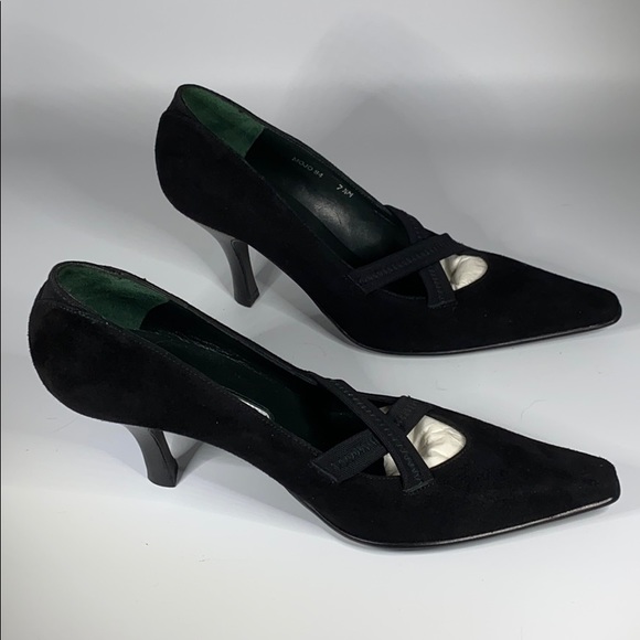Donald J. Pliner black suede heels, US 7 1/2 - Picture 4 of 6